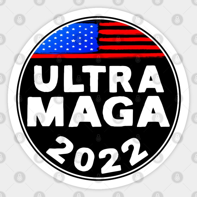 ULTRA MAGA King Trump Biden 2024 Great Sticker by heybert00